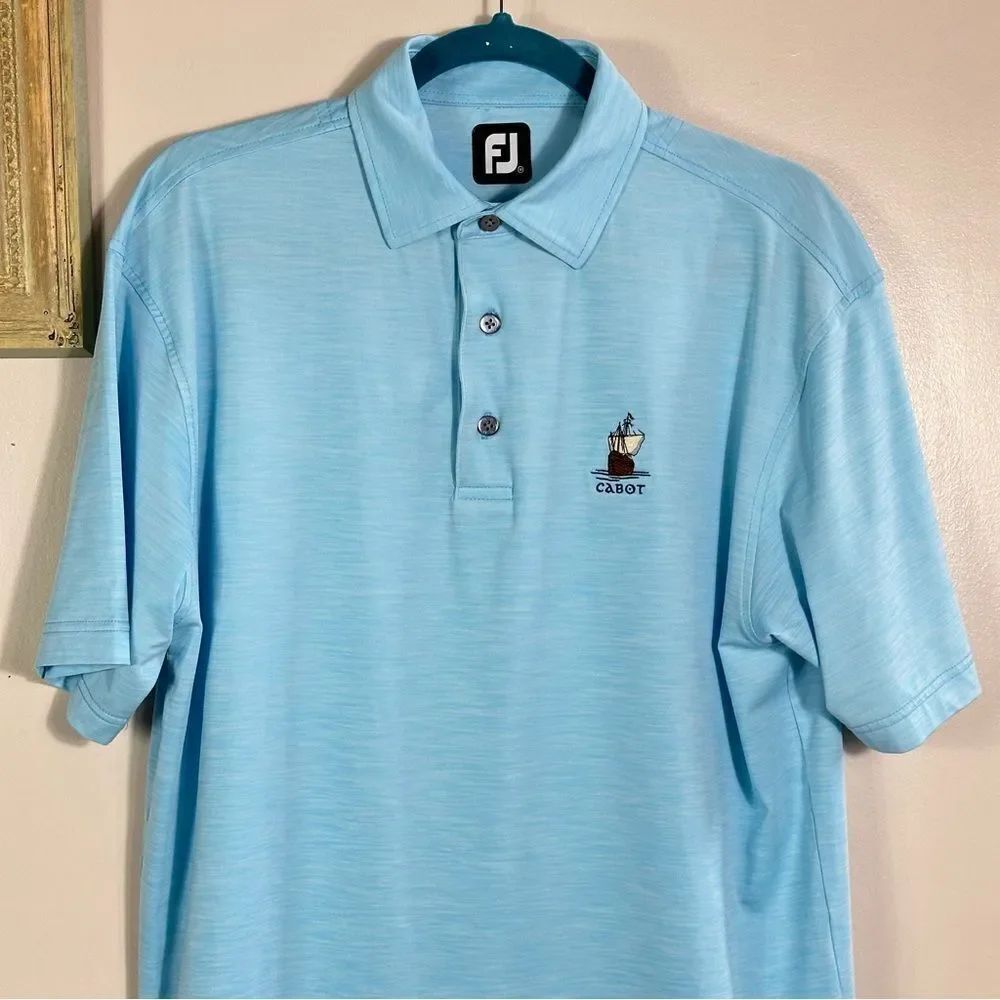 FootJoy Blue Polo Shirt Classic Golf Style